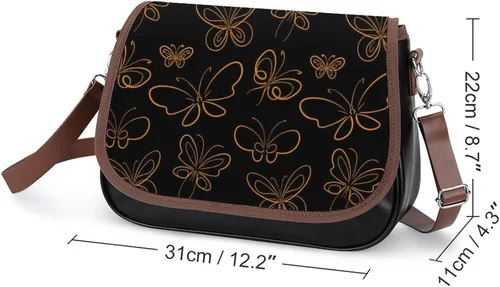 Vista 2 de MZERSE Bolsos cruzados pequeños para mujer, monederos con solapa, bolso de hombro de piel sintética con correa ajustable