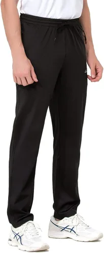 Vista 2 de clothin Pantalones deportivos para hombre con bolsillos con cremallera, pantalones deportivos para correr, entrenar, descansar, hacer deporte casual