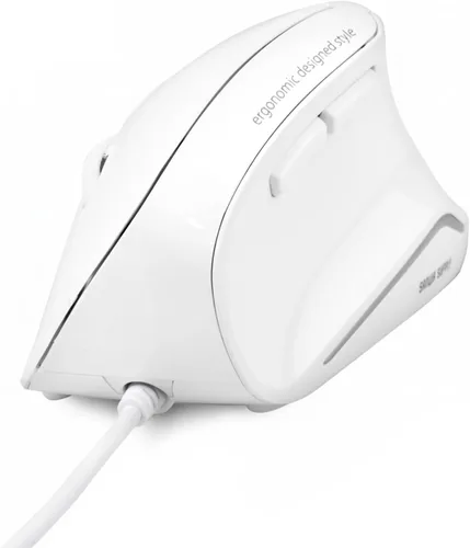 Vista 12 de SANWA - Ratón ergonómico inalámbrico 2.4G, mouse vertical de clic silencioso, 3 botones programables, 800-1600 DPI, mouse Ergo inalámbrico para Negro