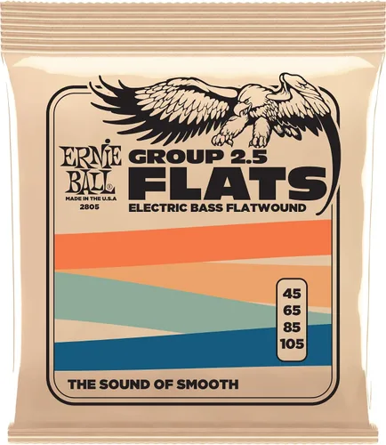 Vista 7 de Ernie Ball Group I Cuerdas Flatwound para Guitarra Bajo, Calibre 55-110 (P02802)
