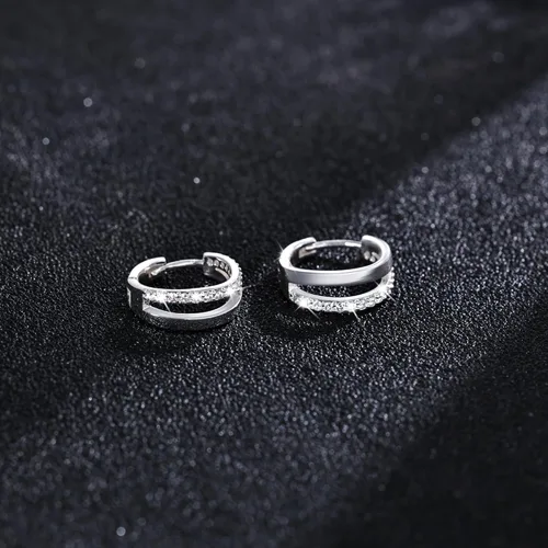 Vista 6 de Chunky Gold Hoop Earrings for Women, Trendy 14K Gold Plated GoldSilver Chunky Hoop Earrings Double Hoop Earrings
