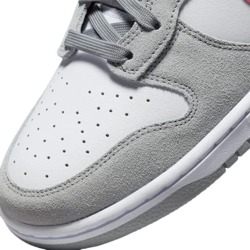 Vista 8 de Nike Dunk Hi SE Lt Smoke GreyGym Red-White (DH9750 001)