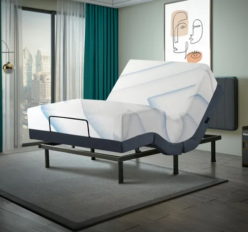 Vista 24 de Irvine Home Collection Base de cama ajustable de tamaño individual XL, características cargadas, gravedad cero, sin ronquidos, posiciones de memoria