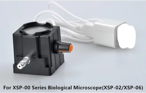 Vista 2 de Microscopio biológico recargable Fuente de luz LED Biología óptica ajustable Microscopio Lámpara inferior Microscopio Iluminadores de microscopio