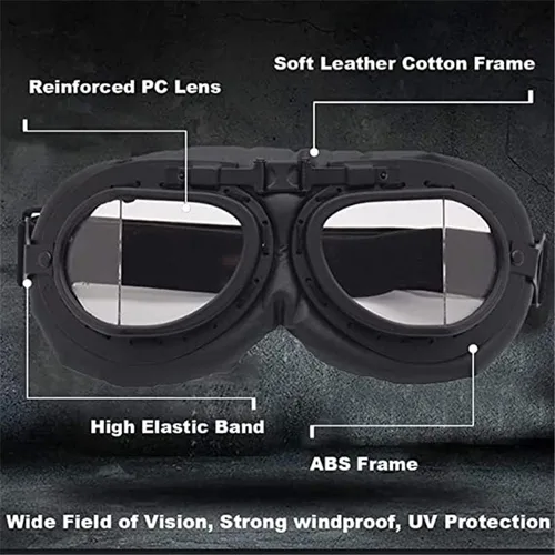 Vista 6 de Peicees Sombrero de aviador con gafas, disfraz para adultos y niños, gorra de piloto para hombres y mujeres, sombrero de trampero de invierno