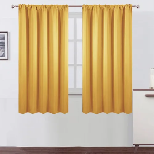 Vista 28 de LEMOMO Cortinas opacas de 42 x 54 pulgadas, juego de 2 paneles de cortinas con aislamiento térmico para oscurecer la habitación