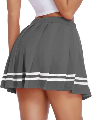Vista 7 de Avidlove Falda plisada para mujer, uniforme escolar, minifalda plisada para animar