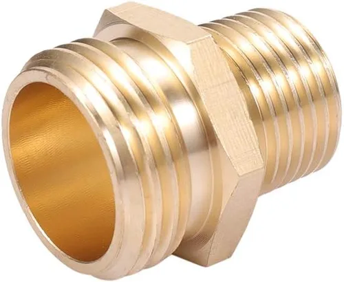 Vista 5 de Adaptador de manguera de jardín, conector macho GHT de 3/4 pulgadas x 1/2 pulgada NPT macho con conector macho de 3/4 pulgadas GHT hembra x 1/2