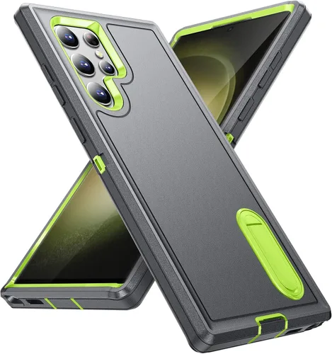 Vista 10 de BaHaHoues Funda para Samsung Galaxy S23 Ultra con soporte integrado, a prueba de golpes y caídas de grado militar para Galaxy S23 Ultra 5G