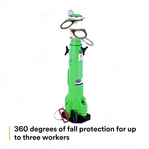 Vista 4 de 3M DBI-SALA Advanced 8516691 - Sistema de espacio confinado, portátil, telescópico con 3 puntos de anclaje giratorios independientes de 360 grados