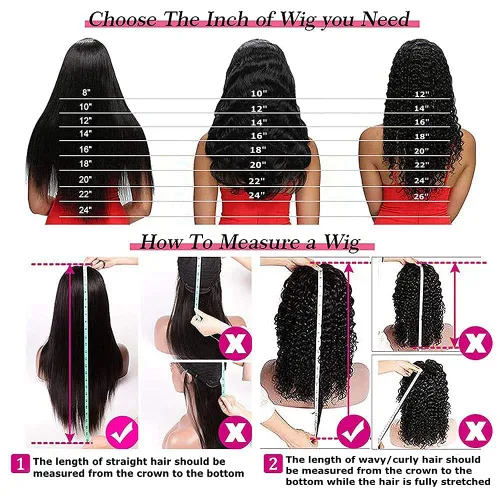 Vista 6 de lalula Pelucas de cabello humano lacio con encaje frontal para mujeres negras, pelucas de encaje frontal de 13 × 4, pelucas de cabello humano virgen