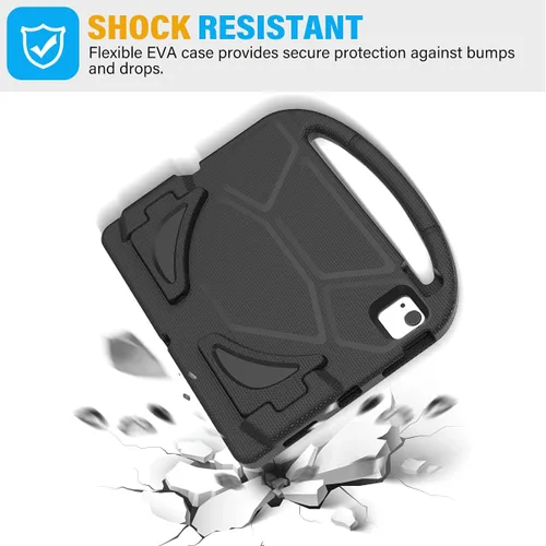 Vista 5 de SUPLIK Funda infantil para iPad Air de 5ª/4ª generación (10.9 pulgadas, 2022/2020), construida con protector de pantalla, iPad Air 5, funda a prueba