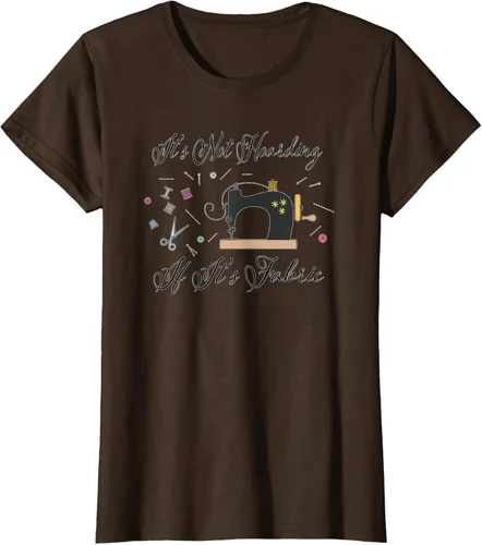 Vista 24 de It's Not Hoarding If Its - Camiseta de costura para acolchado, Blanco, S