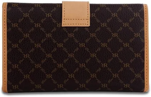 Vista 3 de Rioni Cartera con botón multipliegue marrón Signature St-w003, Marrón