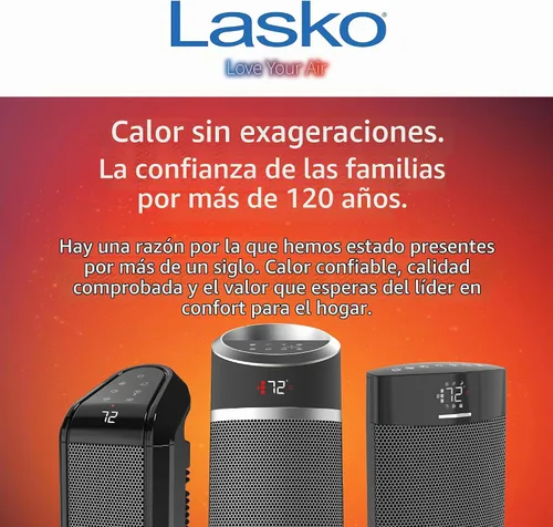 Vista 8 de Radiador eléctrico vertical, de Lasko, 751320, de cerámica