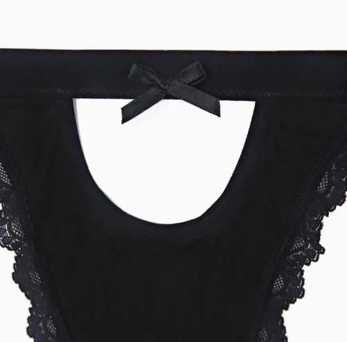 Vista 7 de Banamic Ropa interior para mujer, tangas elegantes y tangas recortadas de encaje