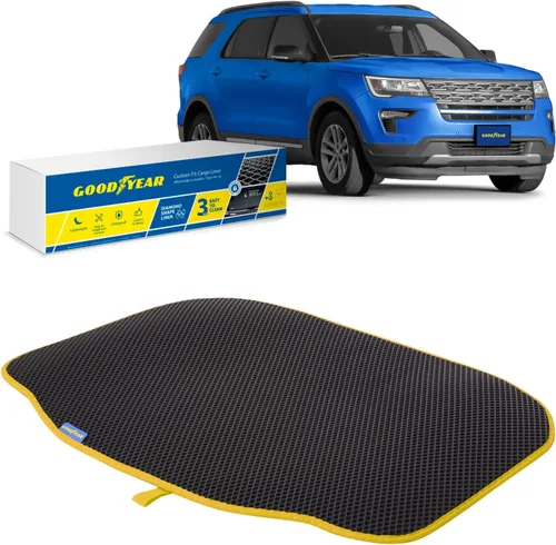 Vista 10 de Goodyear Forro de tapete de carga de ajuste personalizado para Honda CR-V 2012-2016 – Forro de maletero resistente, forma de diamante, equipaje