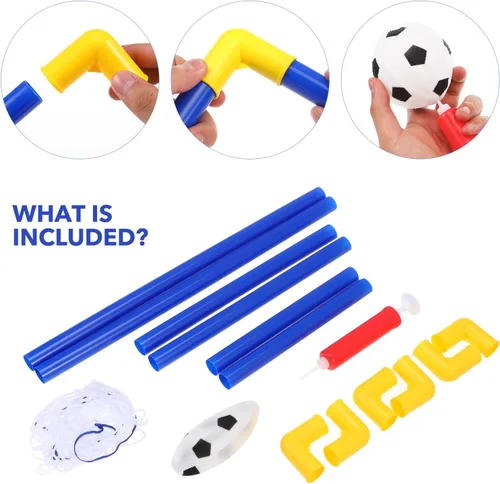 Vista 3 de Red de fútbol para niños, porterías de fútbol para niños, mini juguetes plegables para exteriores