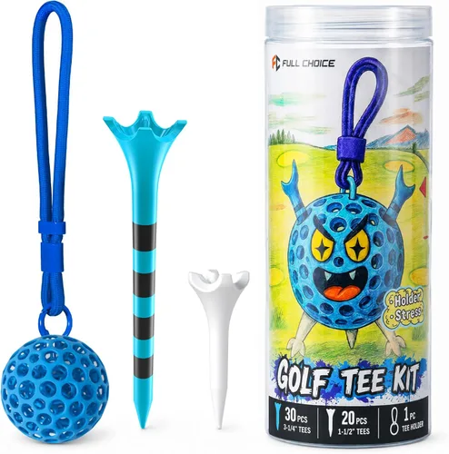 Vista 9 de Camisetas de golf de plástico duradero, paquete de 100/50 (1-1/2 pulgadas, 2-3/4 pulgadas y 3-1/4 pulgadas), diseñadas para reducir la fricción