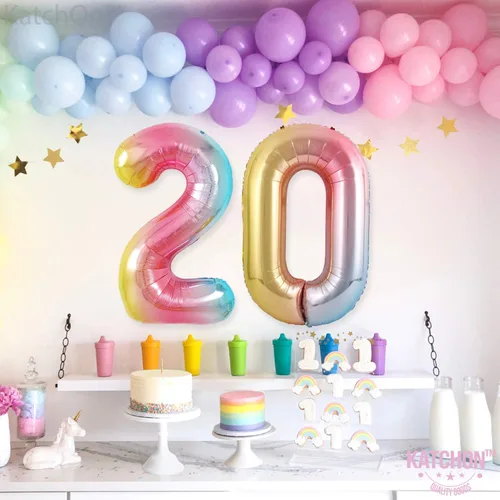 Vista 1307 de KatchOn Globo negro del número 1 de 40 pulgadas, globo de feliz cumpleaños Large Mylar Number One Balloon for 1st Birthday Decorations, Foil