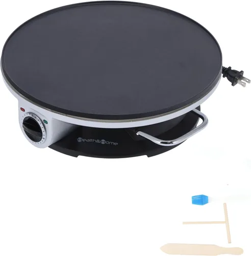 Vista 6 de Máquina de panqueques Fabricante de enchufes Utensilios para hornear Fabricante de panqueques para el hogar Material Crepe Maker Grill Aluminio
