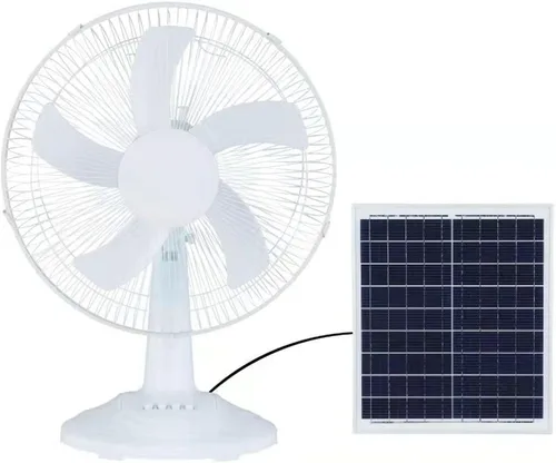 Vista 6 de Ventilador solar de 12/16 pulgadas, 15 W, 6 W, panel solar de 12 V CA/CC con panel y batería, ventilador solar portátil de 3 engranajes, 3/5