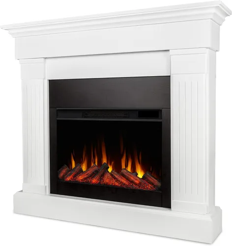 Vista 13 de Real Flame Crawford - Chimenea eléctrica delgada de 48 pulgadas para interior con repisa para sala de estar o dormitorio, calentador reemplazable