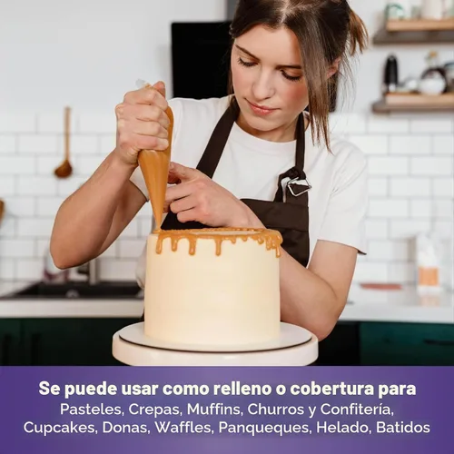 Vista 4 de N'Dulce Dulce de Leche Multiusos Caramelo para café, leche de caramelo, combínalo con café, postres, galletas y helado - 11 libras