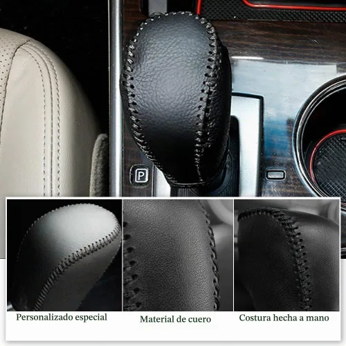 Vista 3 de XITER Funda de cuero para palanca de cambios, protector de guarnición para transmisión automática, accesorios interiores para Nissan Altima