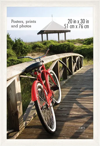 Vista 34 de MCS Marco para póster con estilo de museo, 11 x 17 pulgadas, madera de granero, vertical y horizontal, para colgar en la pared, marco grande