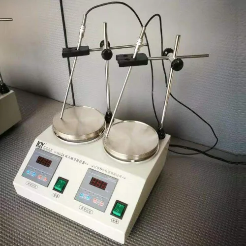 Vista 4 de Agitador magnético digital 0 ~ 2400 RPM Mezclador magnético de placa caliente mezclador agitador de laboratorio con barra de agitación