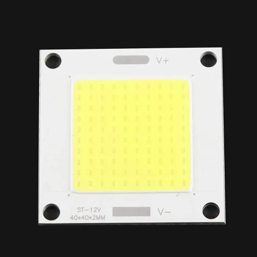 Vista 4 de Yosoo Panel LED COB, 12-14V 50W LED Chip integrado Panel de luz Bombilla lámpara de inundación para proyector DIY Proyector Reflector (blanco)