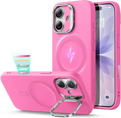 Vista 68 de ESR Funda para iPhone 13 Pro, compatible con MagSafe, protección de grado militar a prueba de golpes, soporte de anillo de cámara integrado, funda