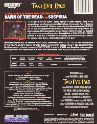 Vista 2 de Two Evil Eyes 4K Ultra HD + Special Features Blu-ray