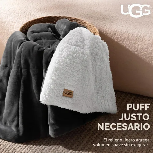 Vista 6 de UGG Nita - Manta de forro polar esponjoso y suave, 50 x 70 pulgadas, color Gris
