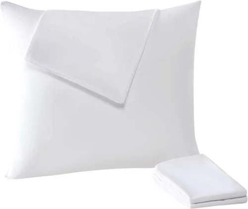 Vista 4 de Paquete de 4 protectores de almohada impermeables a prueba de plumas