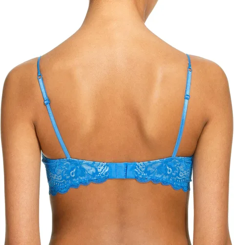 Vista 4 de Women's Comfortable Wireless Lace Bralette with Triangle Cups and Adjustable Straps