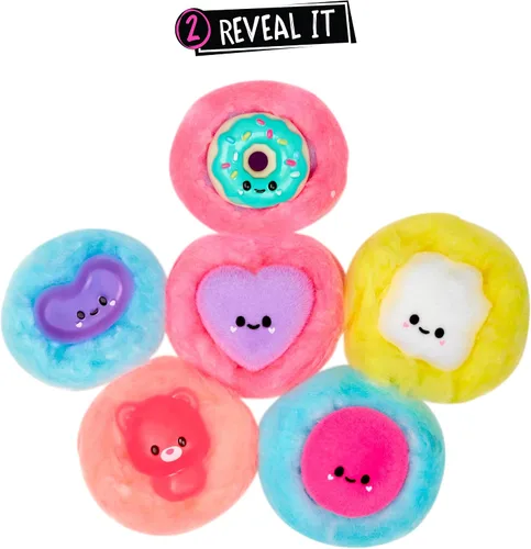 Vista 4 de Fluffie Stuffiez Popcorn & Donut Minis Característica coleccionable – Sorpresa Reveal Unboxing Suave y Squishable Táctil Play Fidget DIY