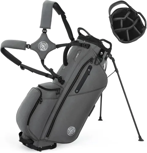 Vista 18 de Lightweight 7 Way Golf Stand Bag for Men Women, Upgrade Base Multi Pckets Cooler Pockets, Full-Length Dividers, Ergonomic Dual Strap Design