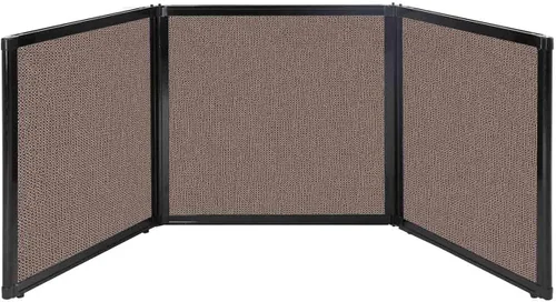 Vista 21 de Versare Pantalla plegable de mesa Partición de 3 paneles Divisor de espacio de trabajo portátil ligero Negro 78 x 24 pulgadas