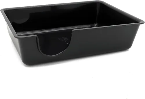 Vista 5 de Caja de piel de reptil, piel de serpiente, se siente segura y segura, Gecko Hide, grande, 2 piezas Negro