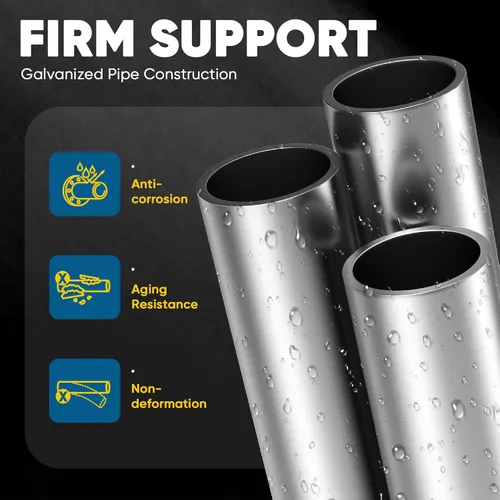Vista 8 de Quictent Toldo de Cochera Resistente de 10x20 pies Carpa Galvanizada para Automóvil Refugio de Garaje al Aire Libre para Botes con Estructura