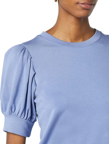 Vista 2 de Daily Ritual - Blusa de tela de toalla muy suave con mangas abullonadas