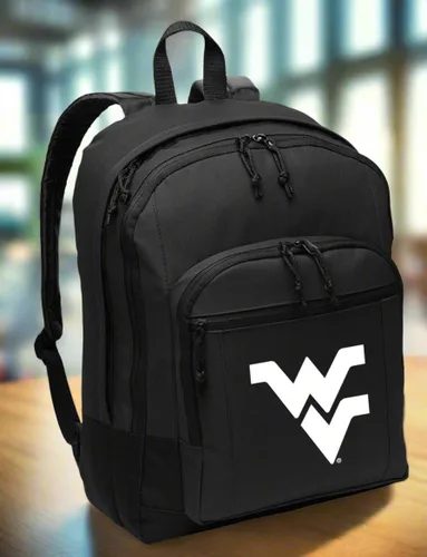 Vista 3 de Broad Bay West Virginia University Mochila CLASSIC STYLE WVU Mochila Funda para portátil, Negro -, Computadora portátil