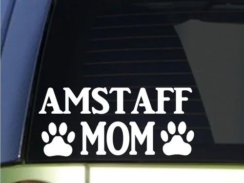 Vista 2 de EZ-STIK Amstaff - Adhesivo para mamá, H305, 8.5 pulgadas de ancho, vinilo American Bully Pitbull