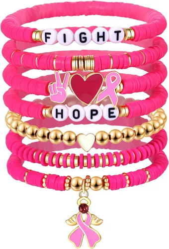 Vista 97 de Surfer Heishi - Pulseras apilables para mujer, apilables, de vinilo arcoíris, disco de arcilla, pulseras elásticas para la amistad, joyería bohemia