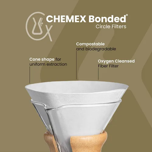 Vista 2 de Chemex Filtro - Desplegado - 100ct - Embalaje exclusivo