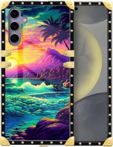 Vista 171 de Funda compatible con Samsung Galaxy S10 4G, TPU suave de lujo y parte trasera de policarbonato duro para niñas y mujeres, funda protectora a prueba