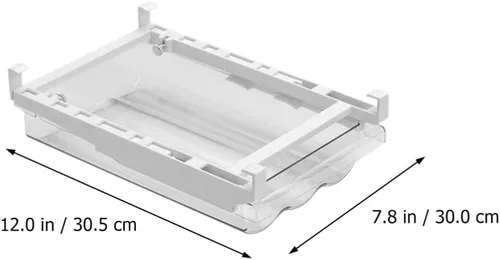 Vista 3 de SOLUSTRE Cajones de almacenamiento para refrigerador, cajones de almacenamiento de huevos, contenedores de alimentos frescos para congelador