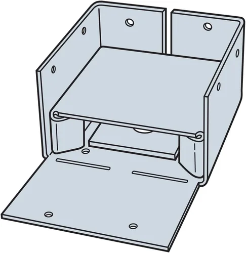 Vista 8 de Simpson Strong Tie ABW44Z ZMAX - Base de poste ajustable galvanizada calibre 16, 4 x 4, 10 por caja